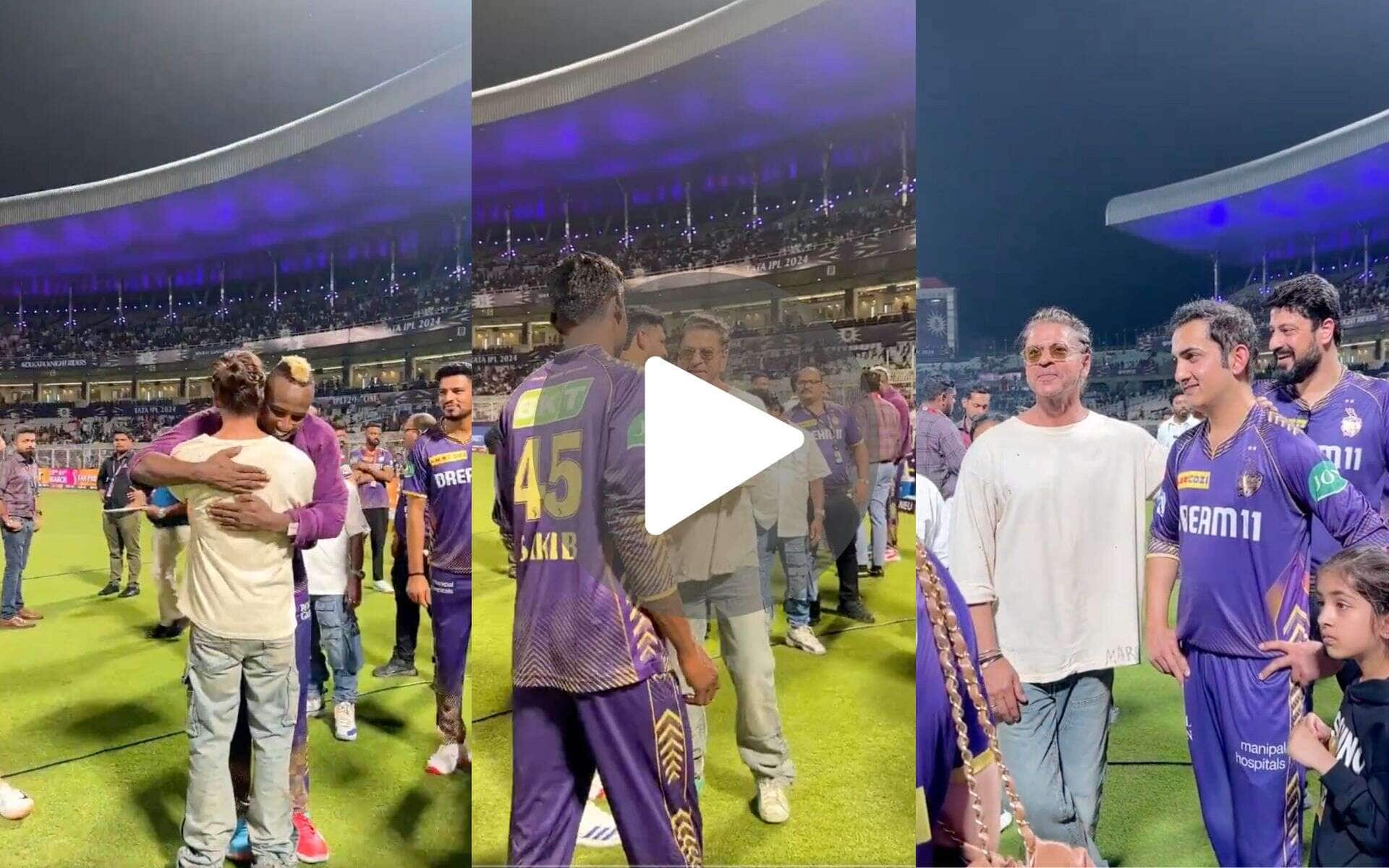 [Watch] KKR Releases A Special Video Featuring SRK, Russell And Gambhir